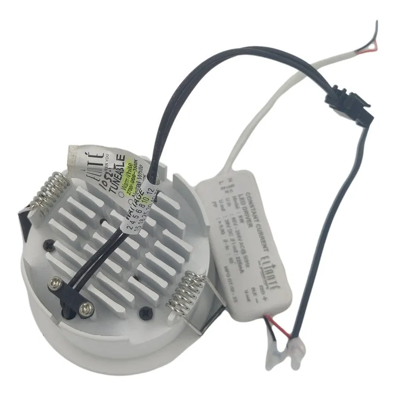 1052-2-10w-White Nickle Colored Reflector Cob Downlight