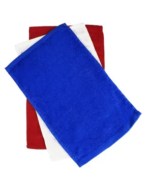 11"x18" Velour Fingertip Towel Hemmed Wholesale by the Dozen - Colors