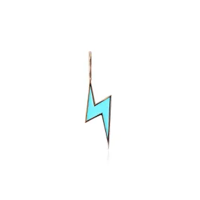 14K GOLD AND ENAMEL LIGHTNING BOLT CHARM