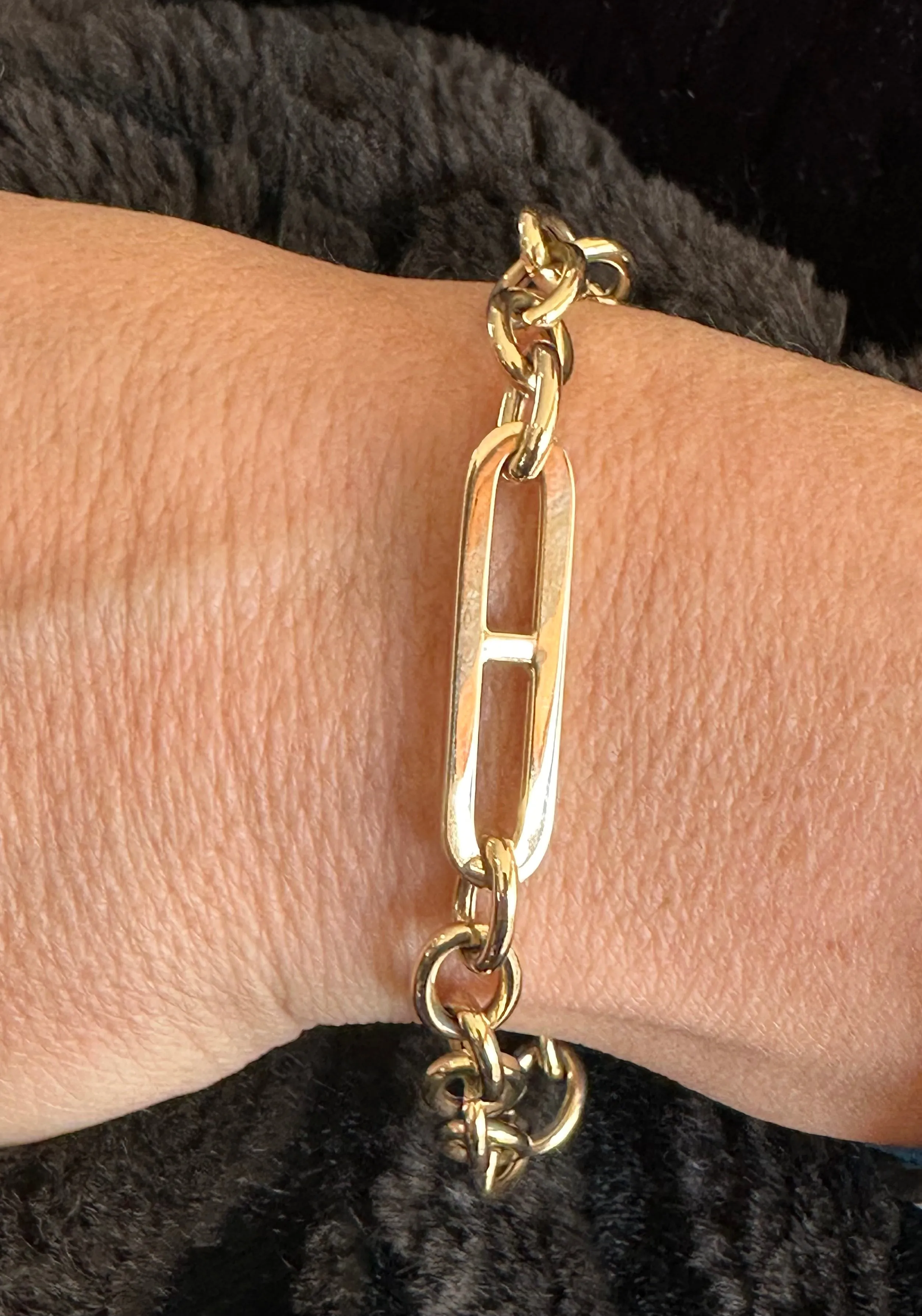 14K GOLD KATHRYN H LINK BRACELET WITH TOGGLE