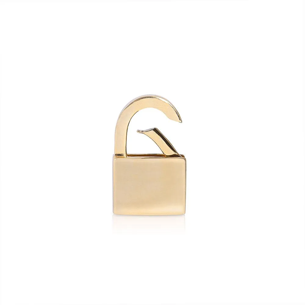 14K GOLD PUSH LOCK CLASP