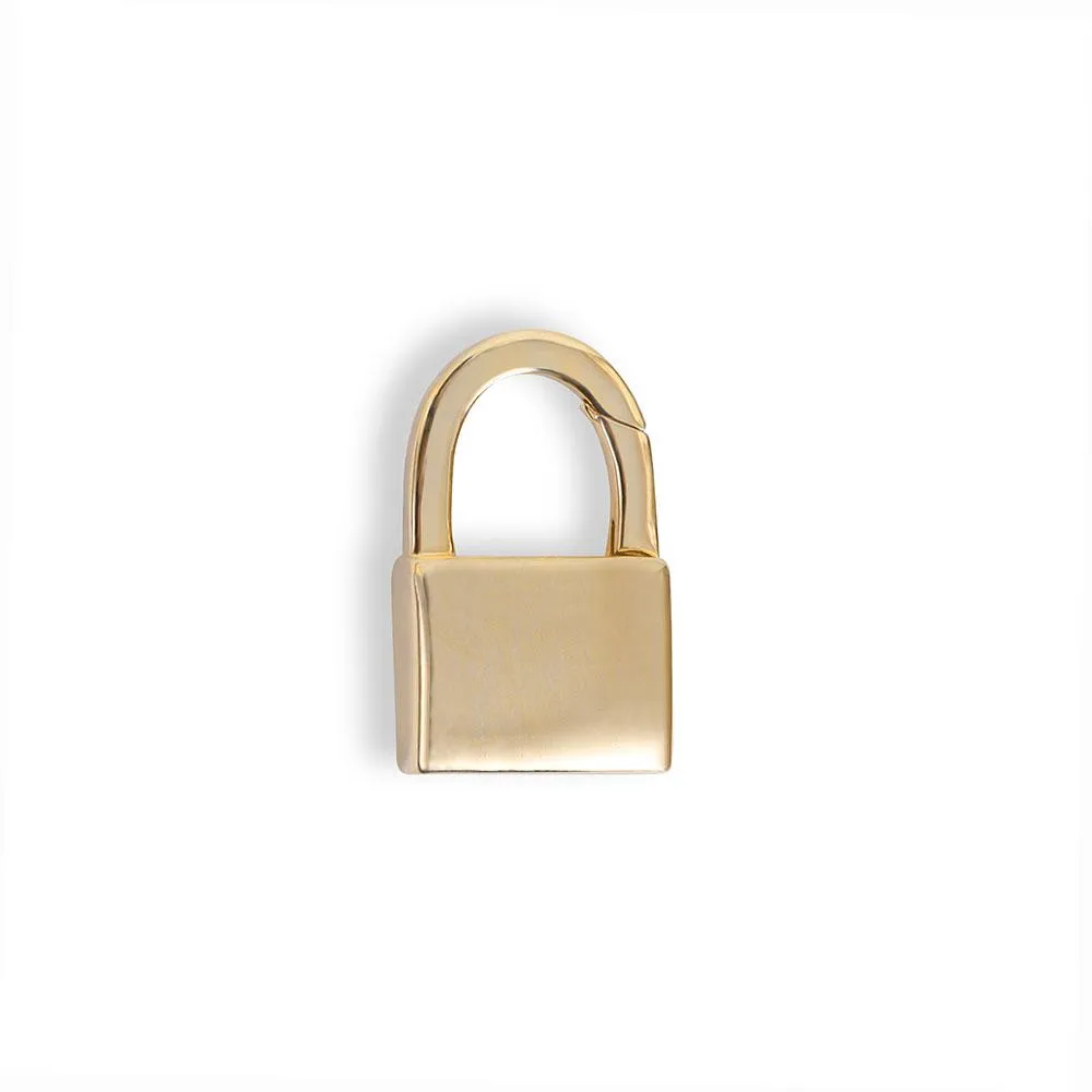 14K GOLD PUSH LOCK CLASP