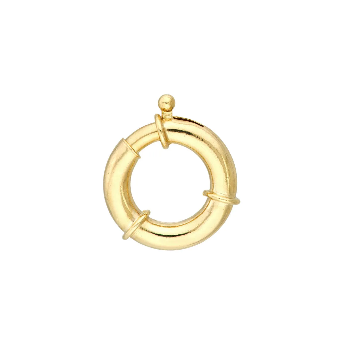 14K GOLD SPRING RING CONNECTOR