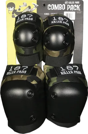 187 Combo Pack Knee/Elbow Pad Set S/M-Camo