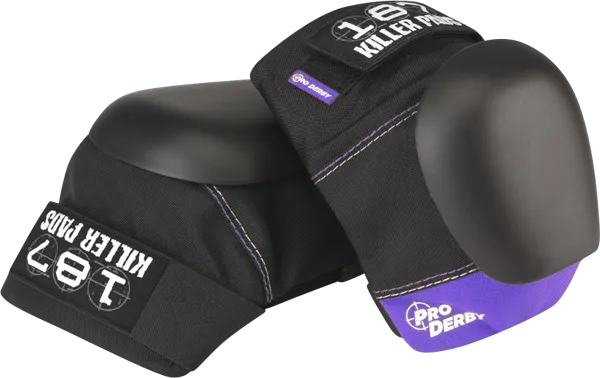 187 Pro Derby Knee Pads XS-Black/Purple