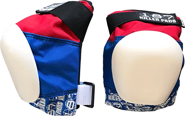 187 Pro Knee Pads Xl-Red/White/Blu