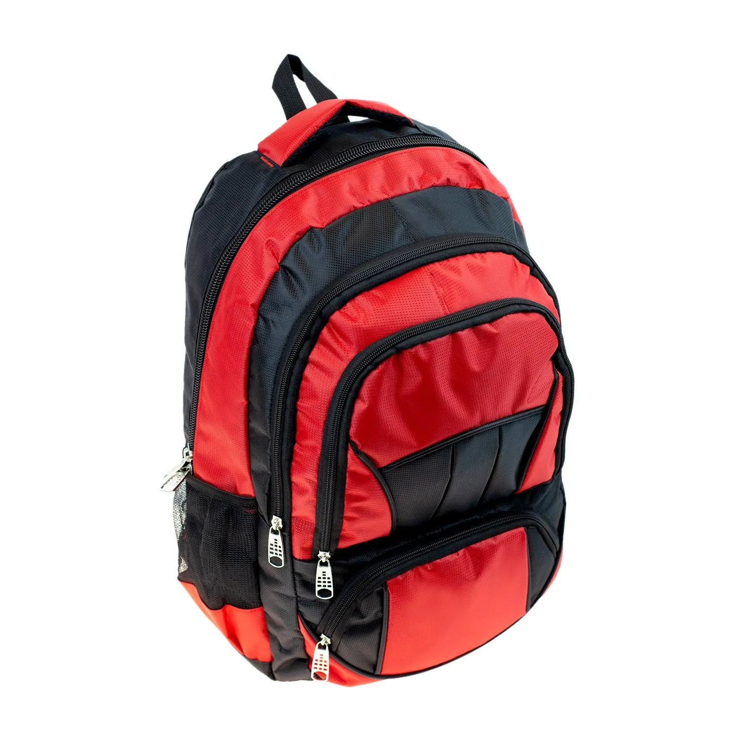 19" Durable Quality Premium Wholesale Backpack in 8 Assorted Colors - Bulk Case of 24