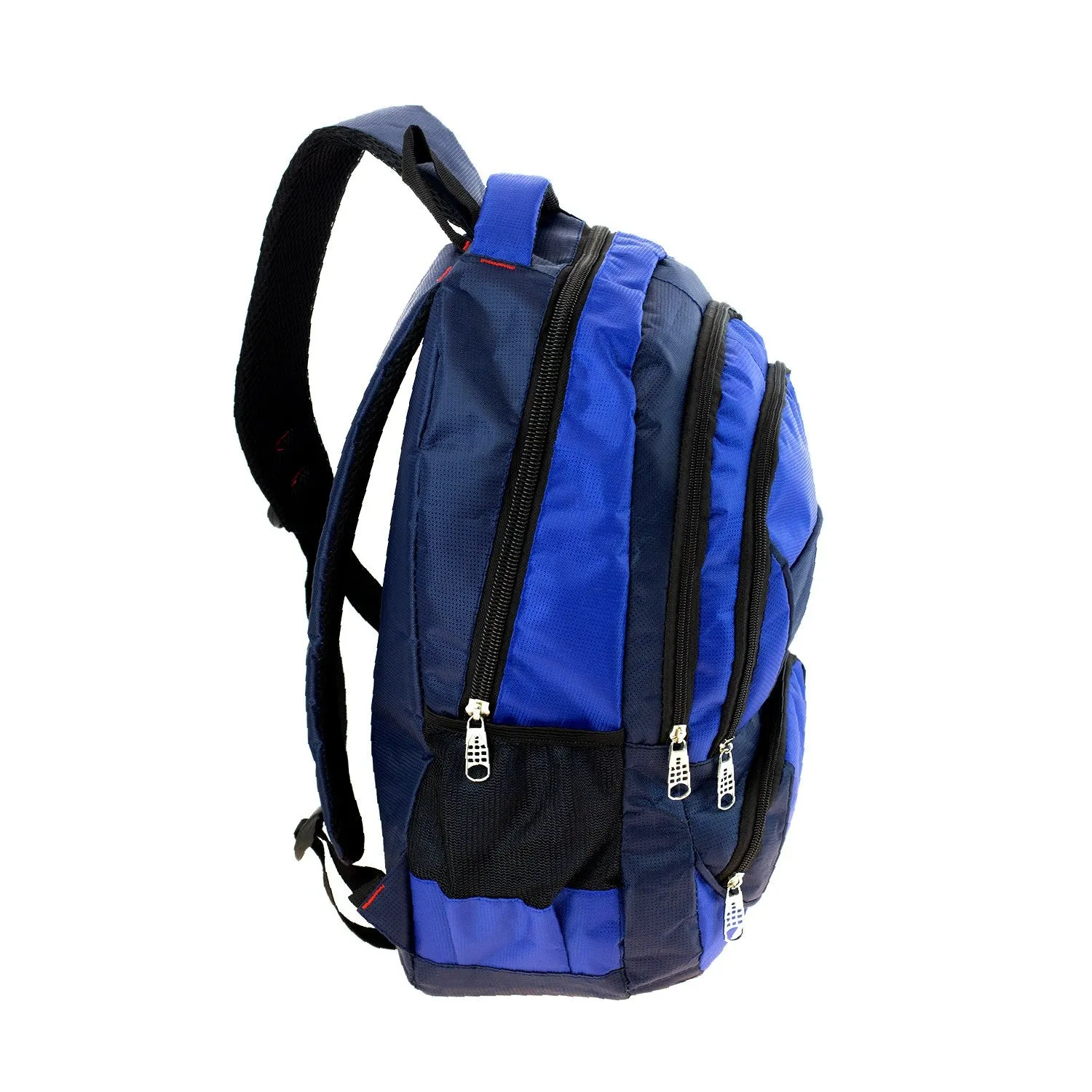 19" Durable Quality Premium Wholesale Backpack in 8 Assorted Colors - Bulk Case of 24