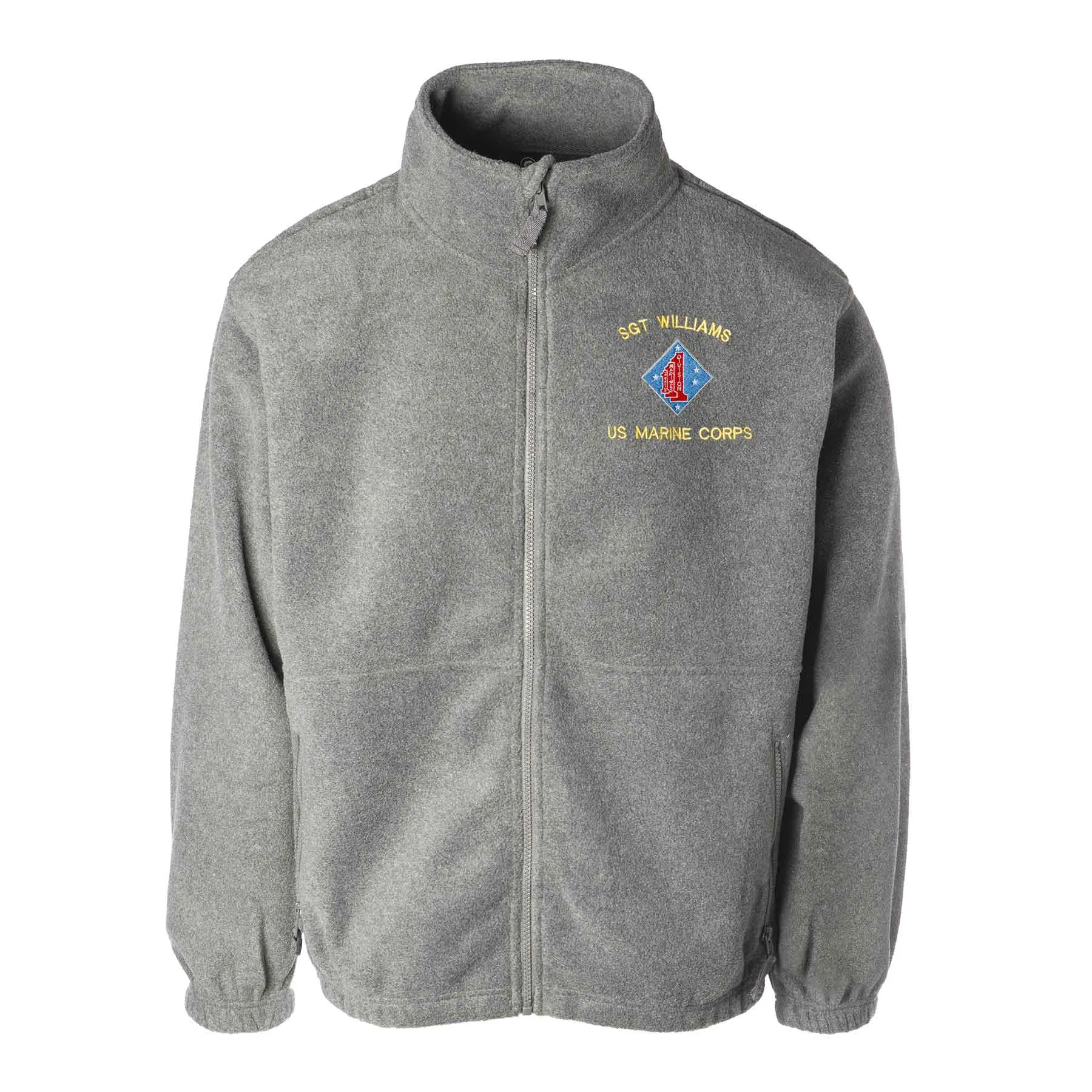 1st Battalion 1st Marines Embroidered Fleece Full Zip