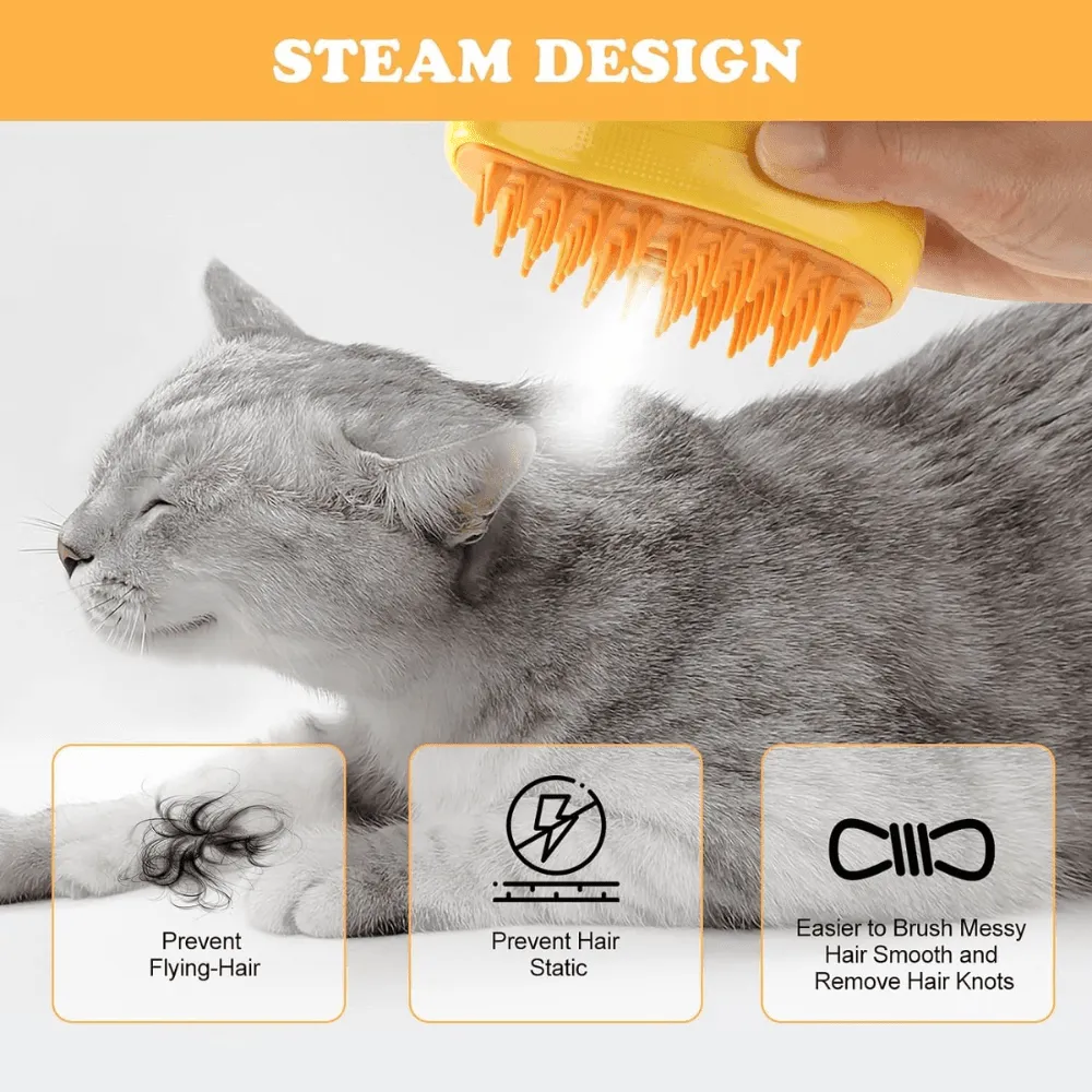 3 In 1 Rechargable Spray Steam Brush