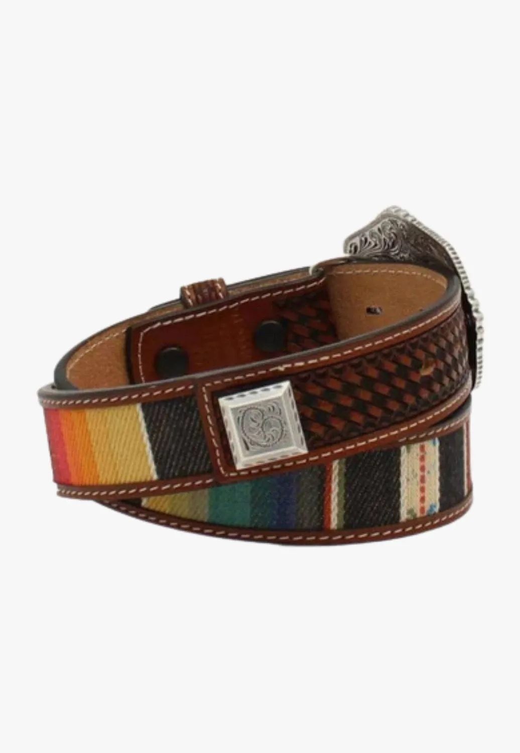 3D Boys Serape Square Concho Belt