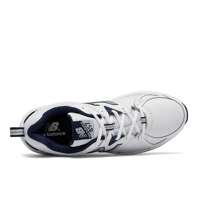 857v2 - White with Navy - Men's