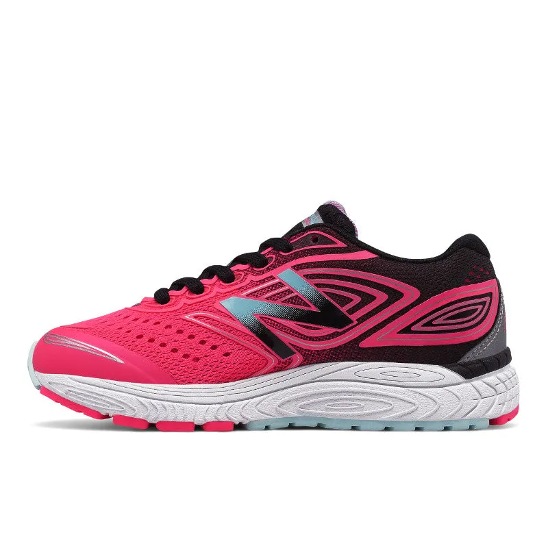 880v7 - Hot Pink with Black and Light Blue - Kids