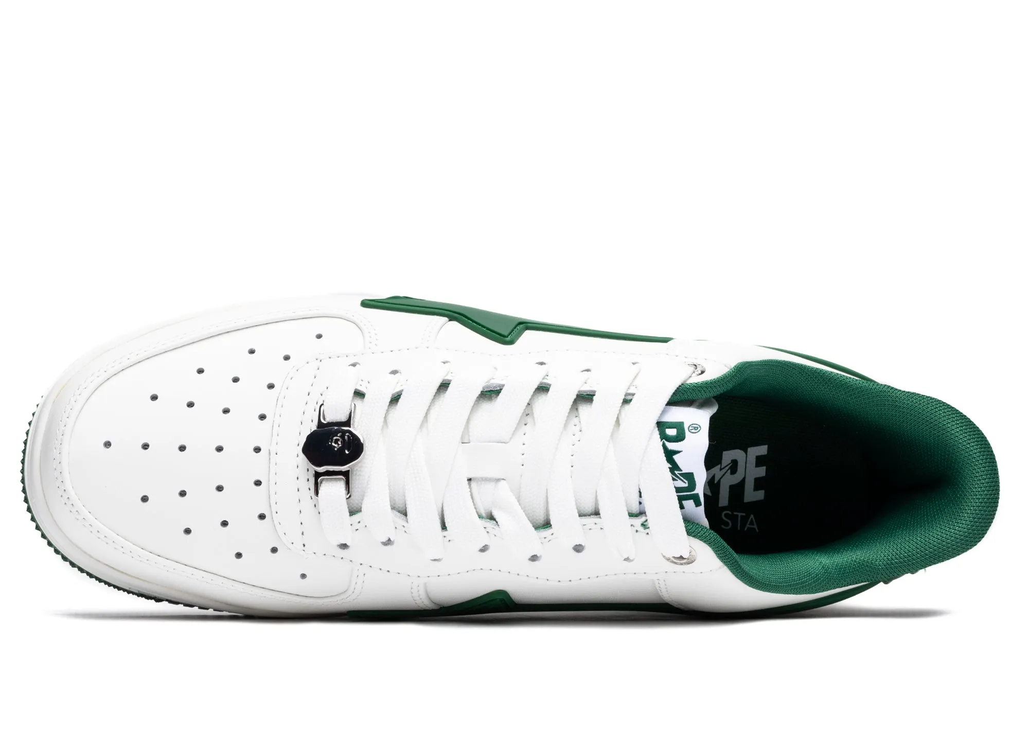 A Bathing Ape Bape Sta OS #2 M2 in White/Green