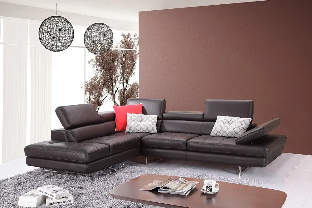 A761 Premium Leather Sectional