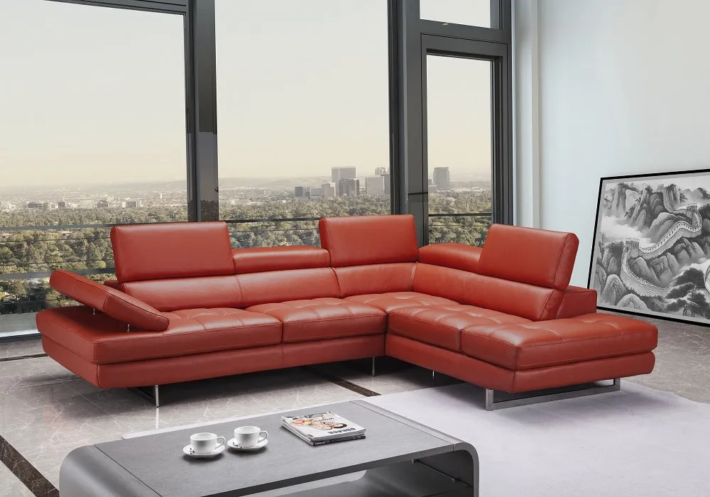 A761 Premium Leather Sectional