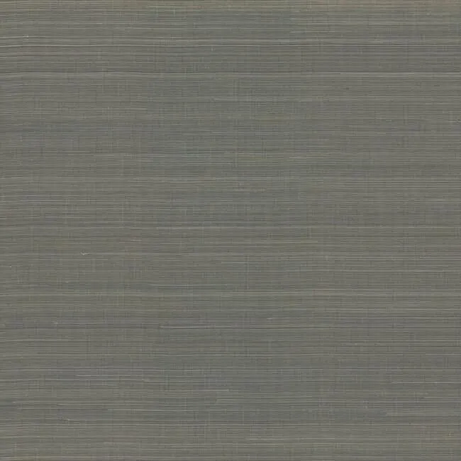 Abaca Weave Wallpaper in Charcoal from the Elegant Earth Collection