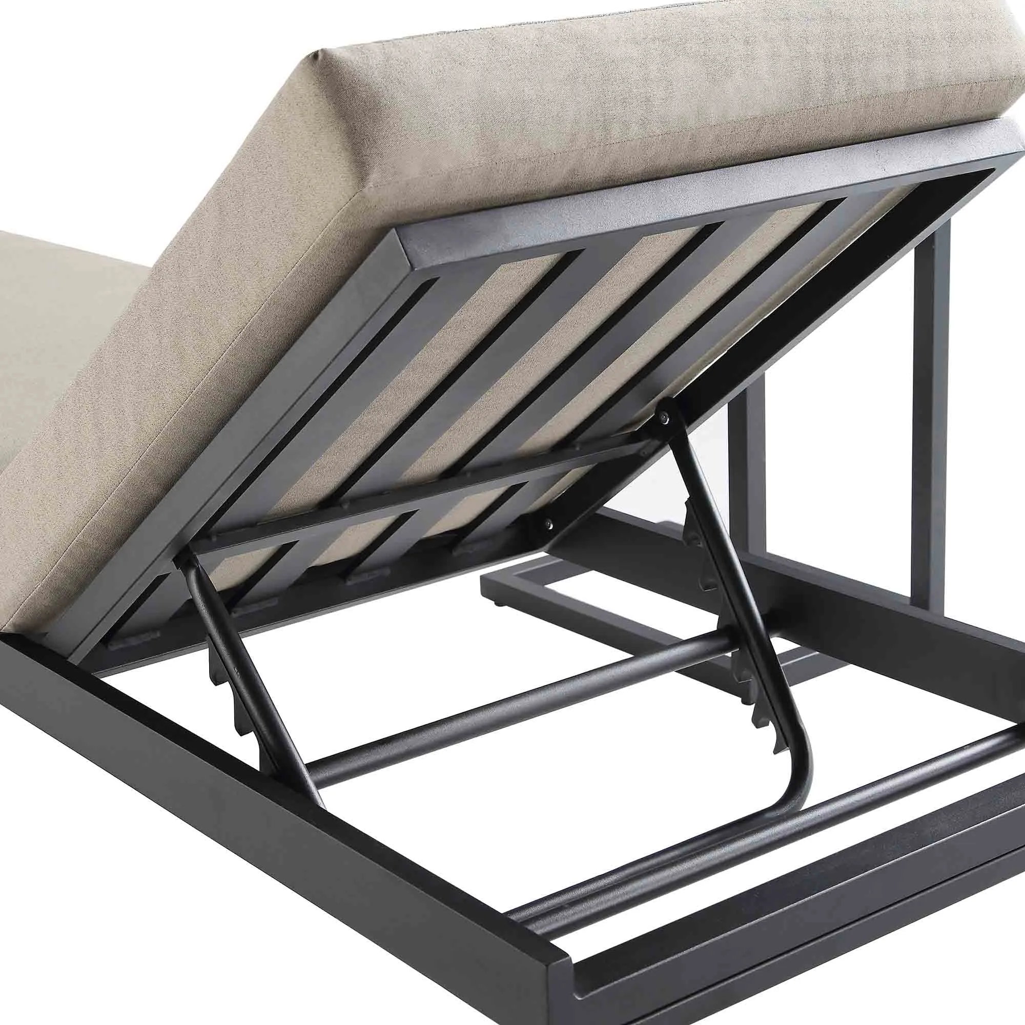 Albany Aluminium Sun Lounger, Taupe