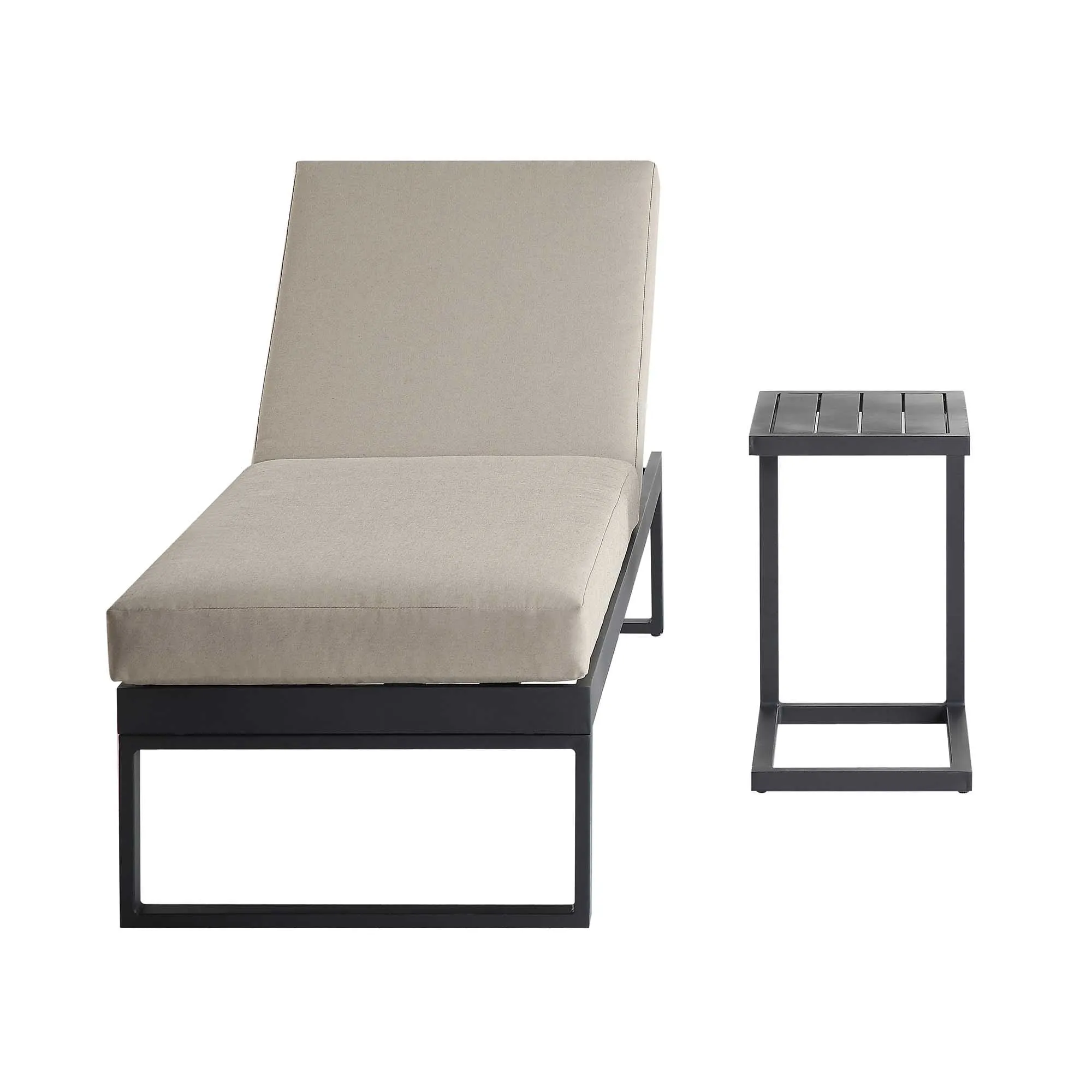 Albany Aluminium Sun Lounger, Taupe