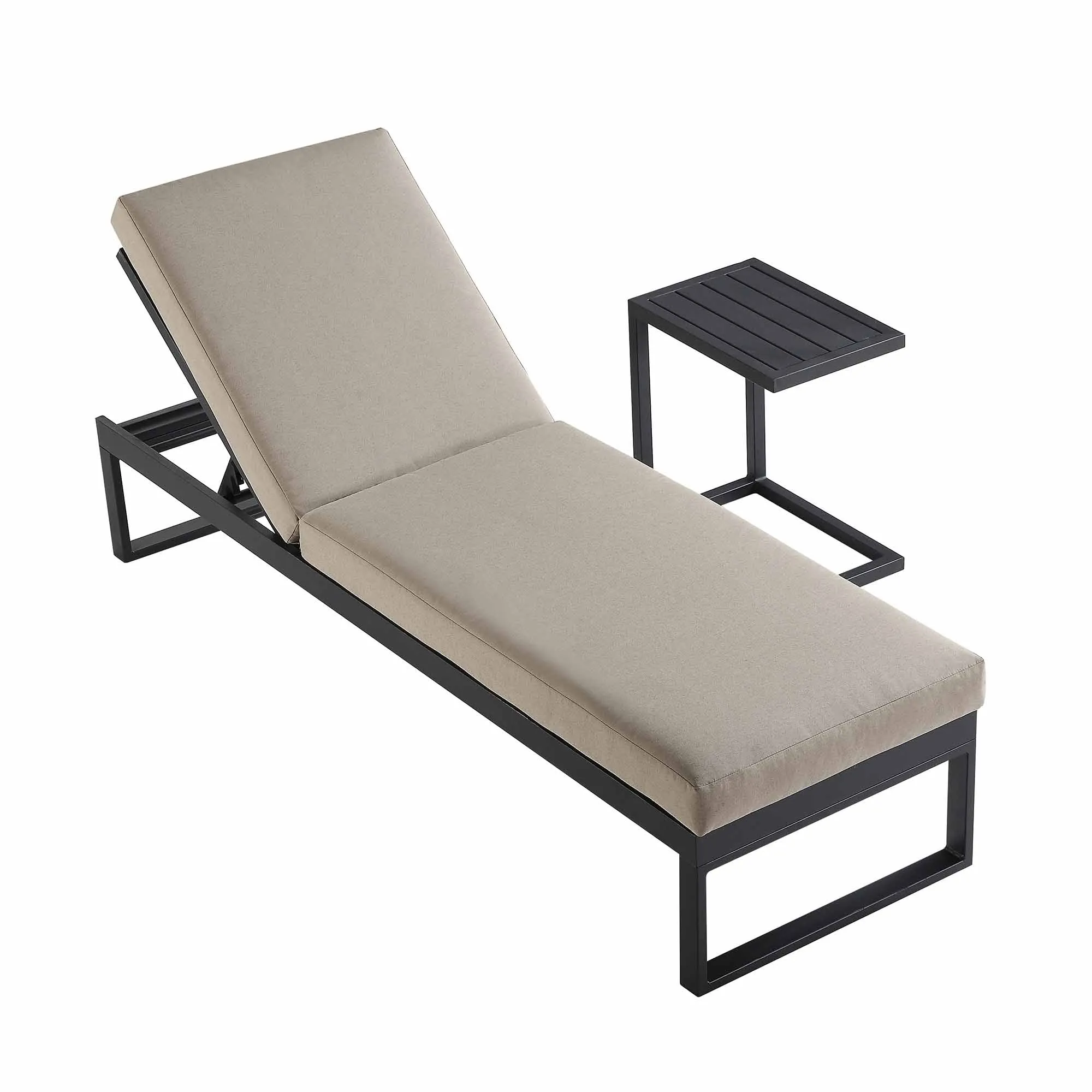 Albany Aluminium Sun Lounger, Taupe