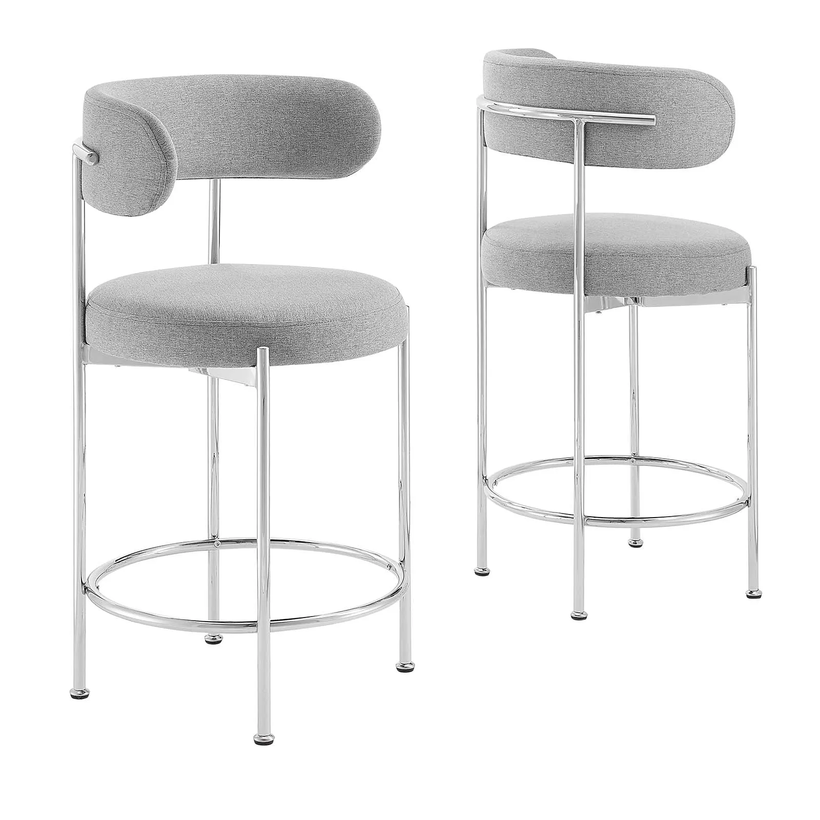 Albie Fabric Counter Stools - Set of 2 by Modway