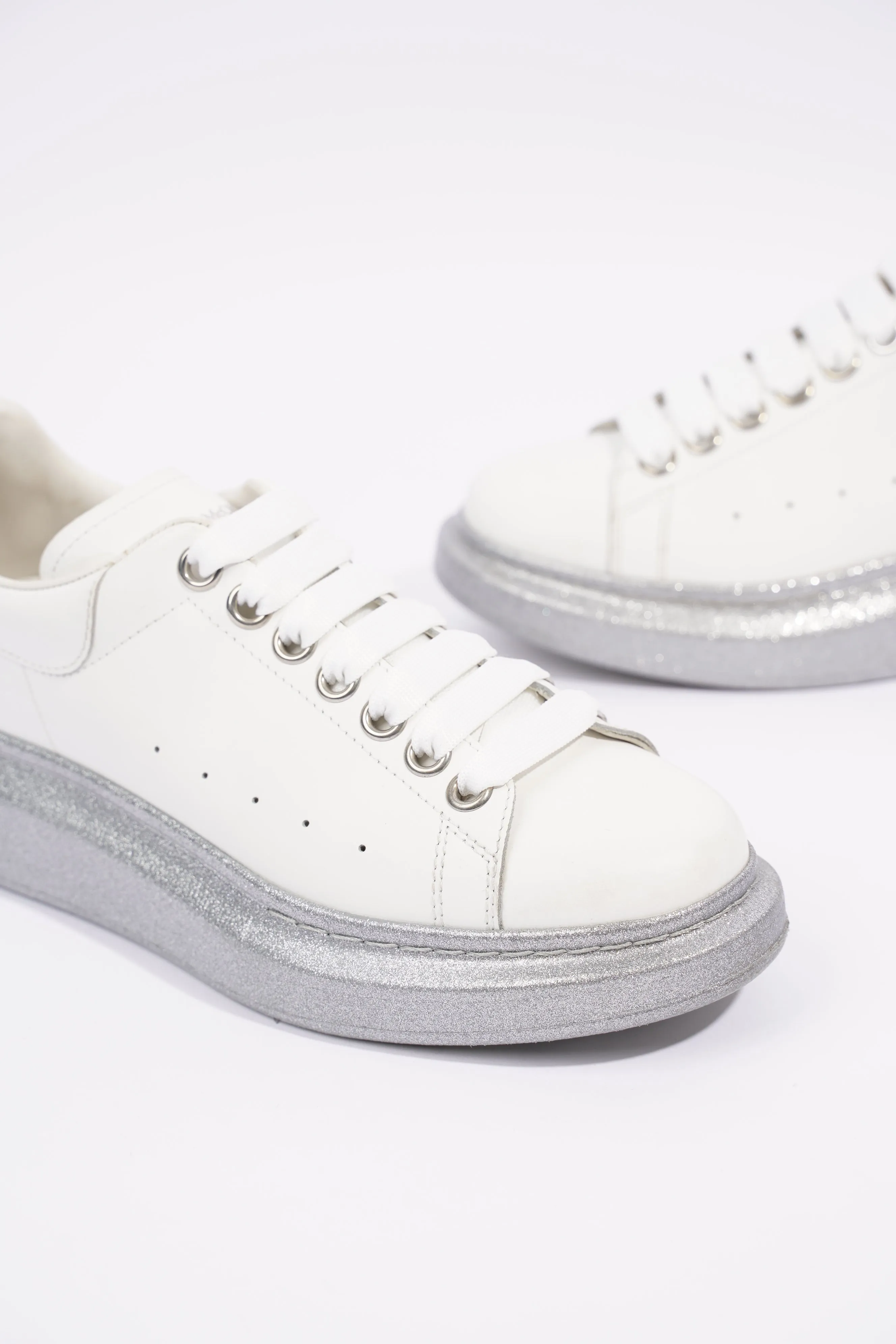 Alexander McQueen Womens Oversized Sneaker White / Grey Midsole EU 37 / UK 4