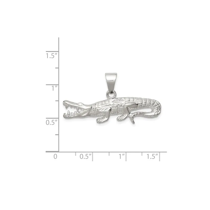 Alligator Pendant (Silver)