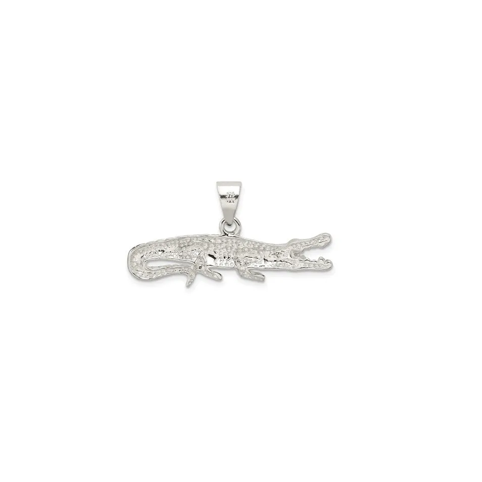 Alligator Pendant (Silver)