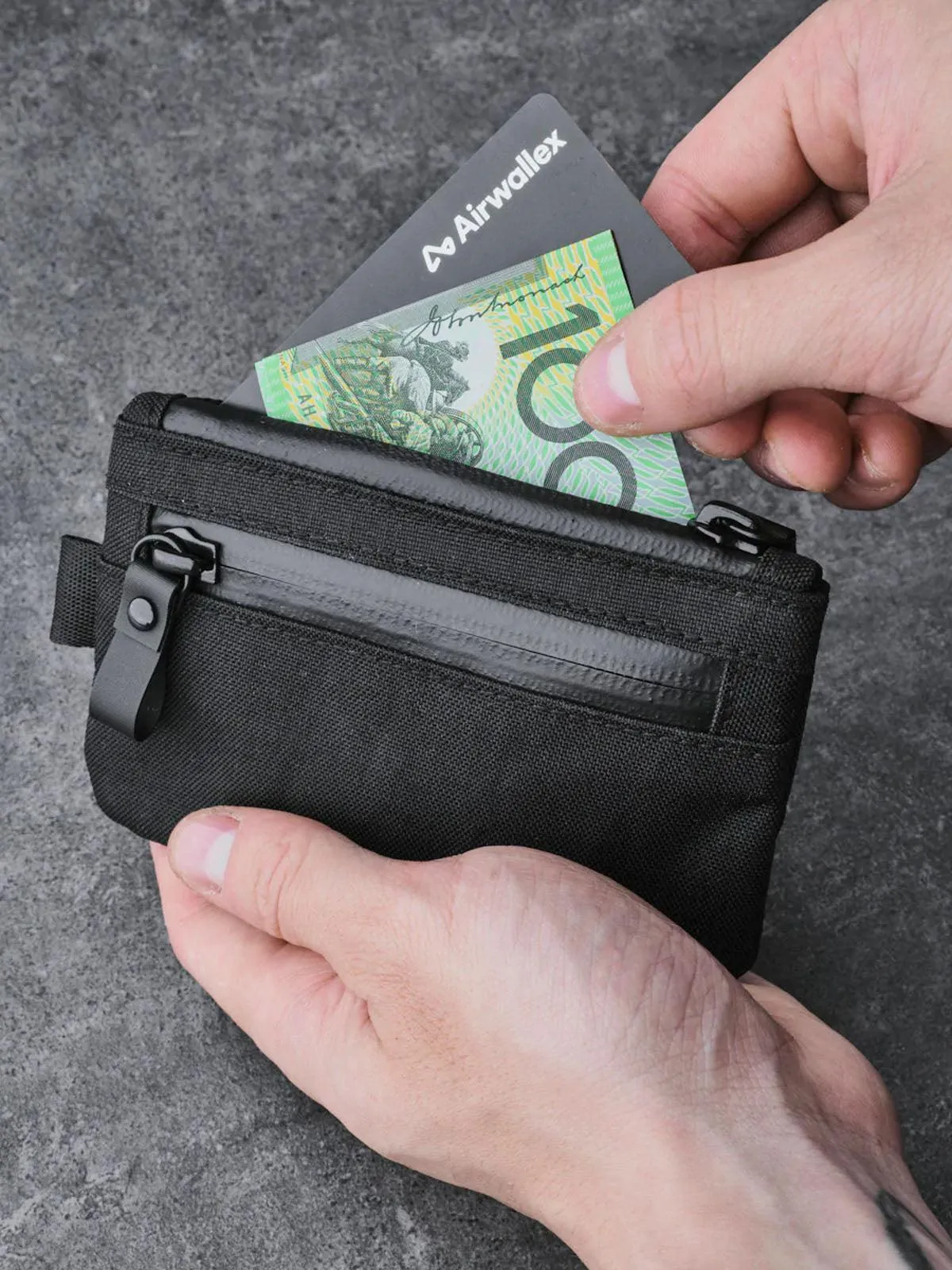 Alpaka Zip Pouch Black X50