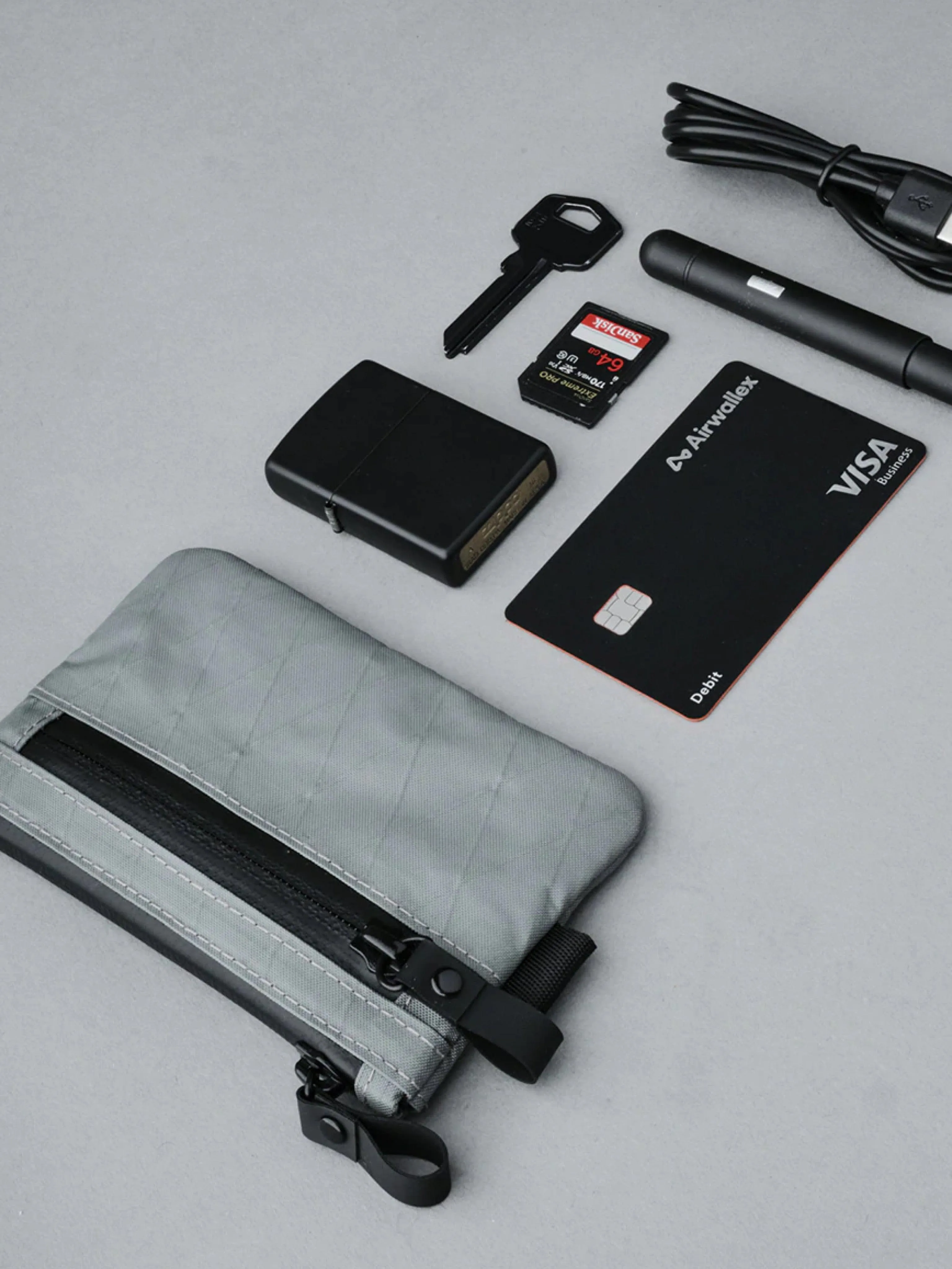 Alpaka Zip Pouch Slate Grey