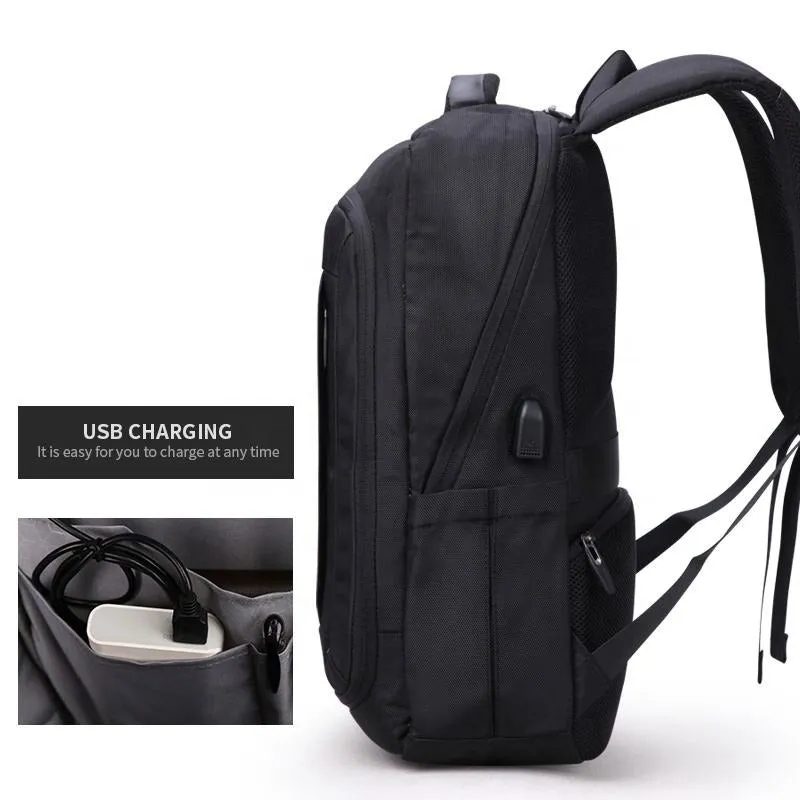 Aoking Multifunction Business Laptop Backpack with USB Charging Port