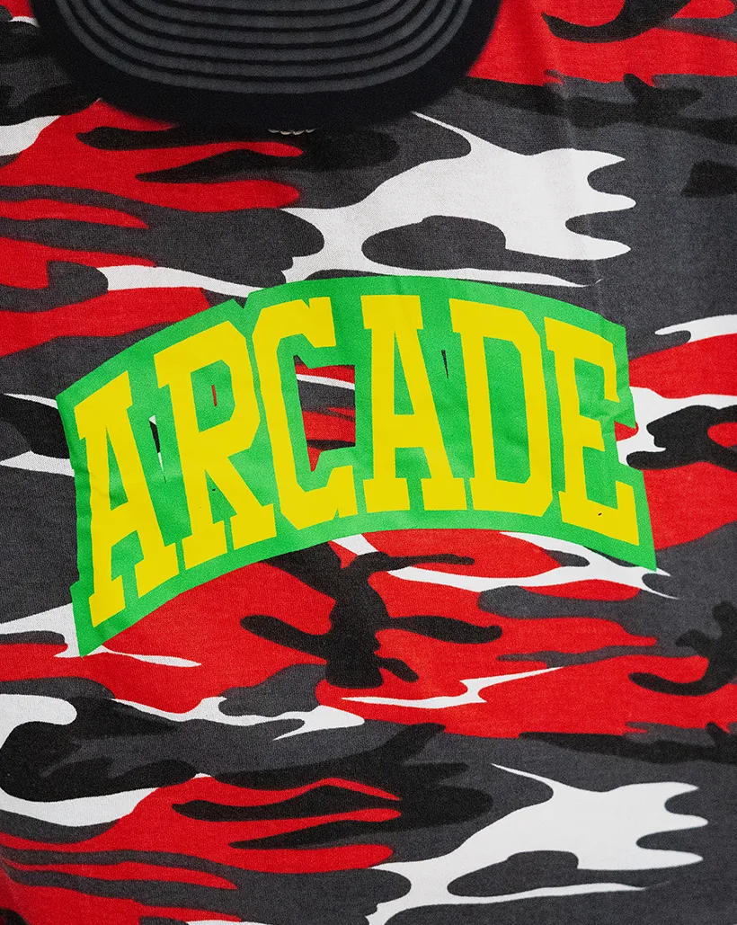 Arcade Camouflage Arch Shirt - Red