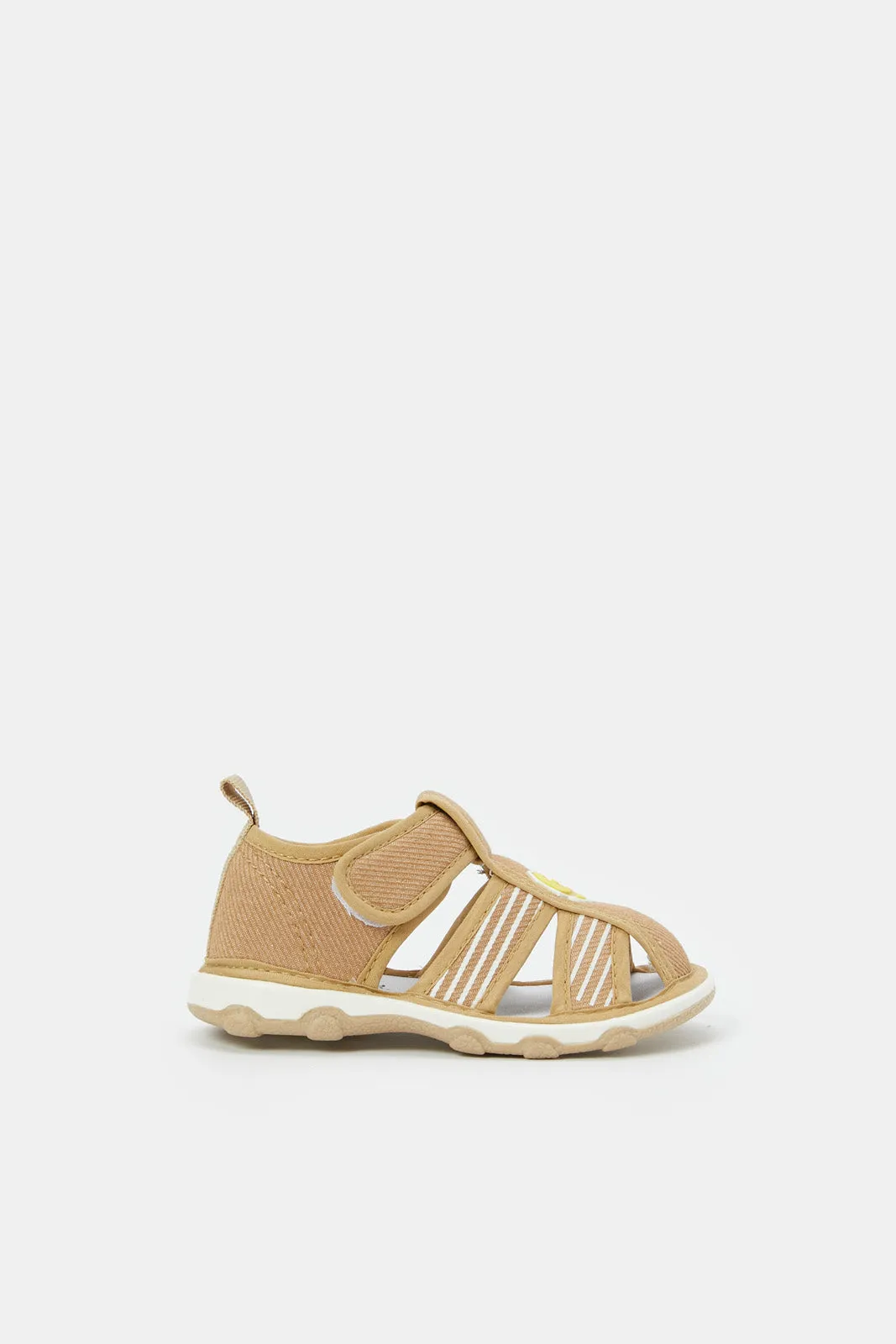 Babies Beige Textured Pump