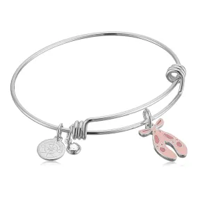 Ballet Shoes Charm Bangle Bracelet, Halos & Glories