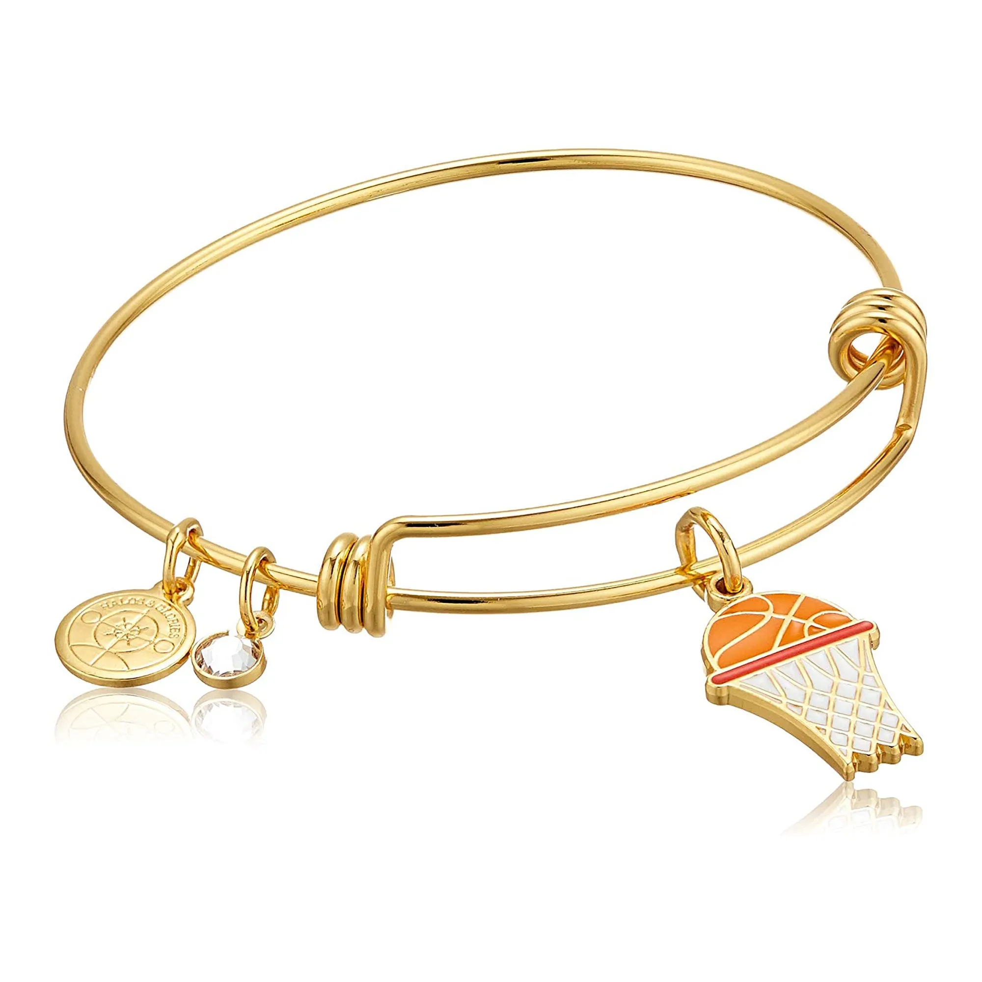 Basketball Charm Bangle Bracelet, Halos & Glories