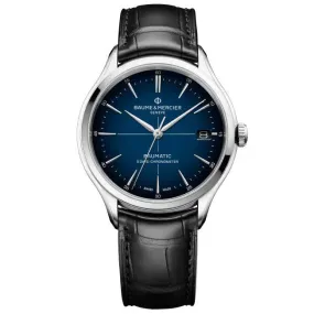 Baume & Mercier Men's Black Clifton Watch 10467