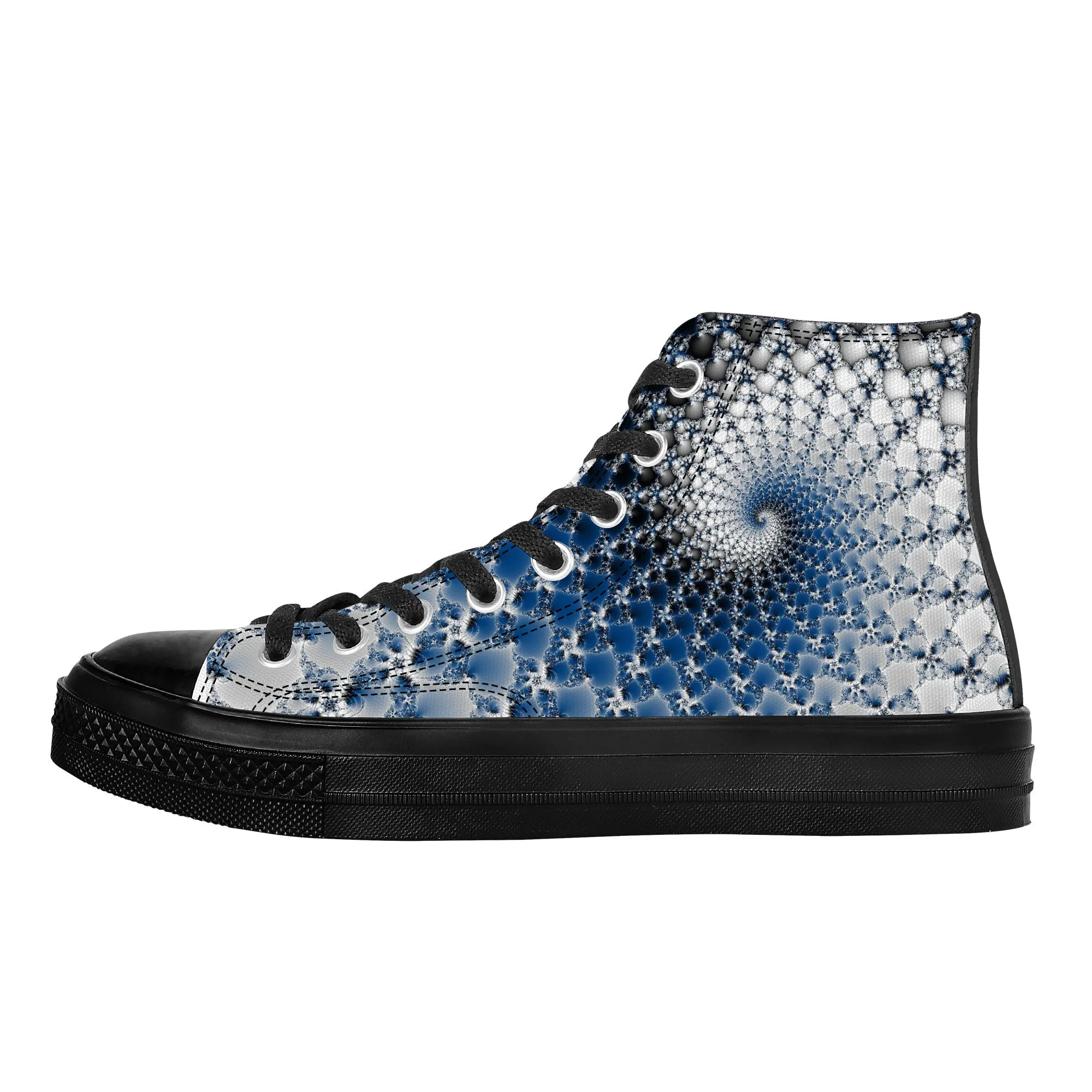 Blue Wave In a Shell | High Top Customized | Shoe Zero