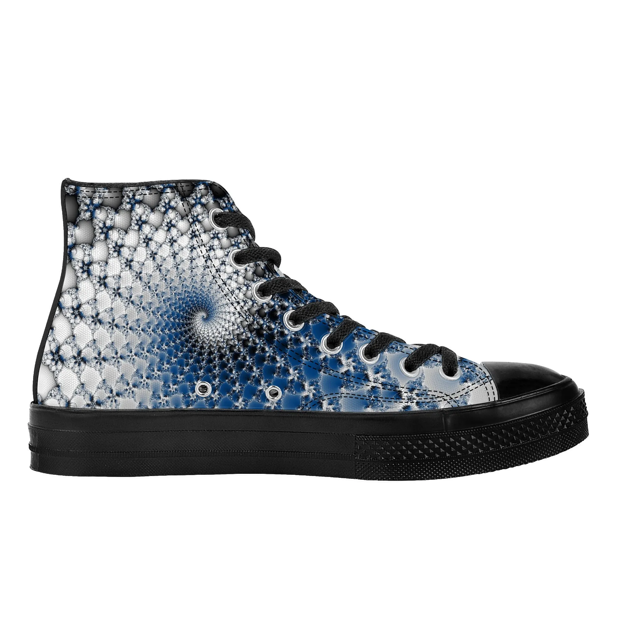 Blue Wave In a Shell | High Top Customized | Shoe Zero