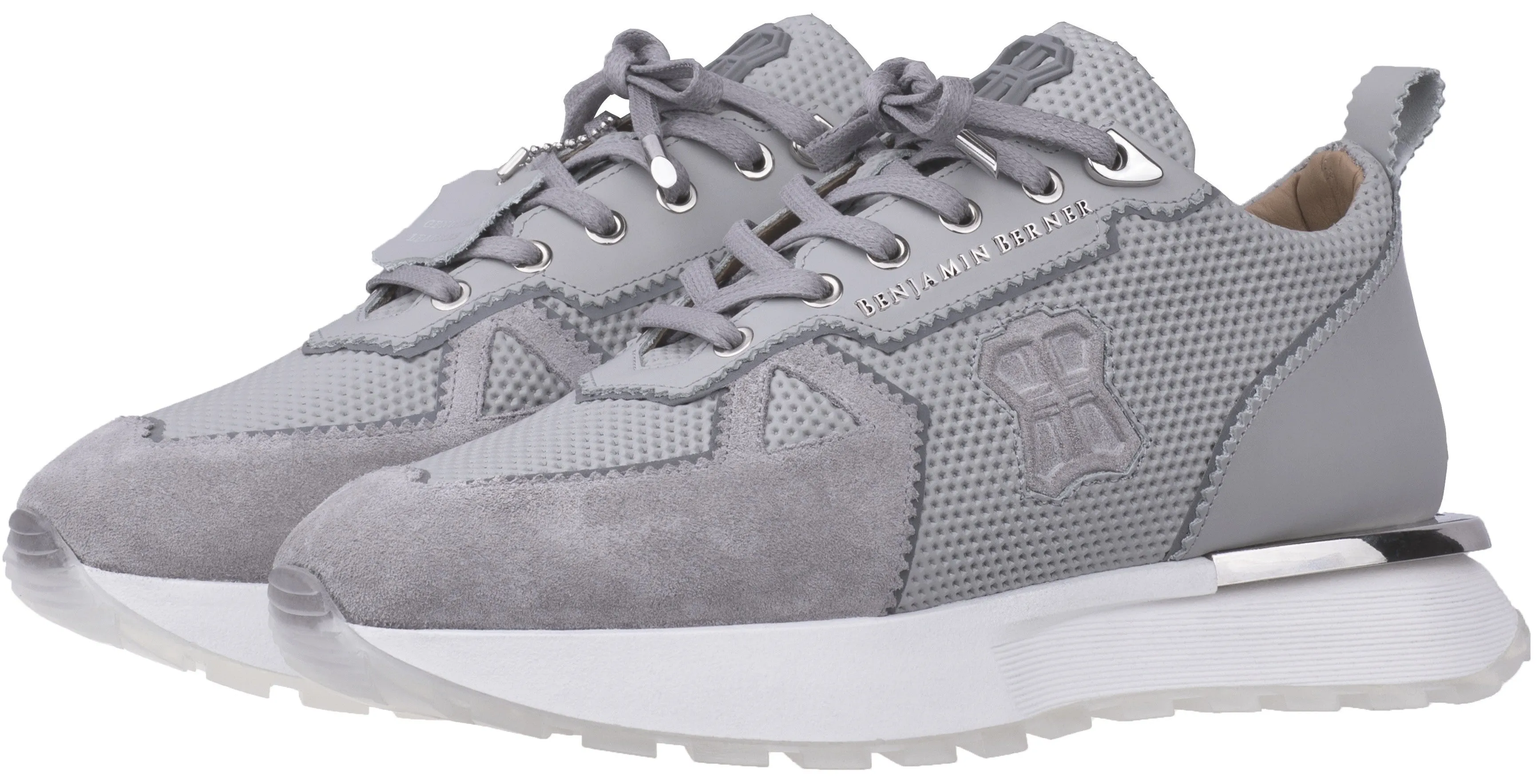 BNJ NEXUS ICE GREY MATT OCTAGON EMBOSSED-SUEDE