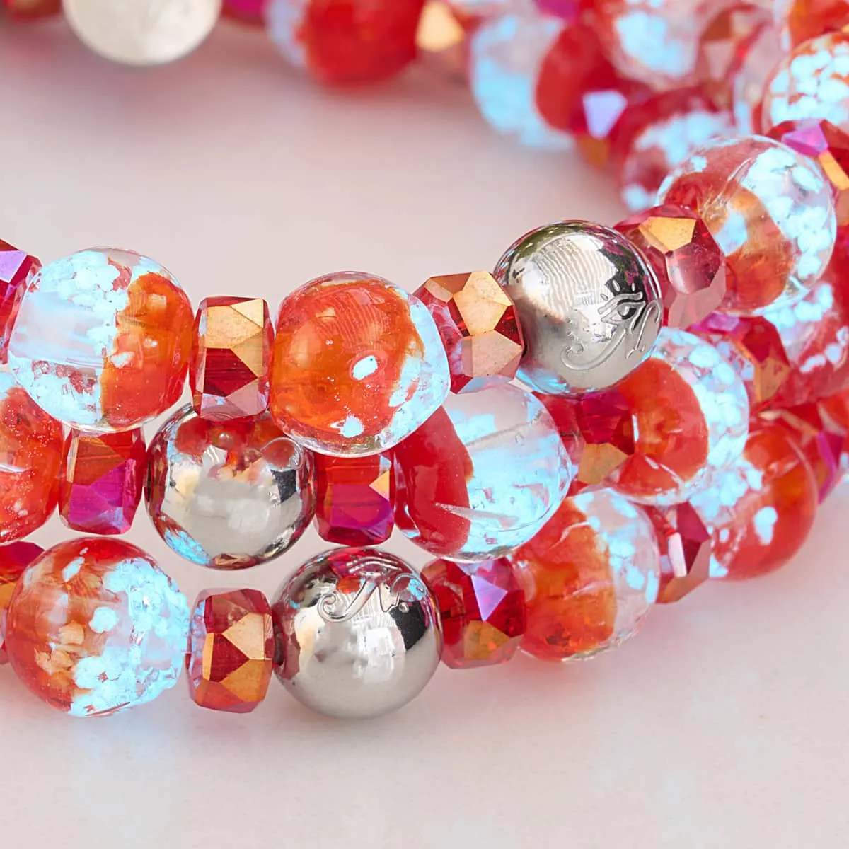 Boreal Flame | Firefly Glass Snow Globe Bracelet