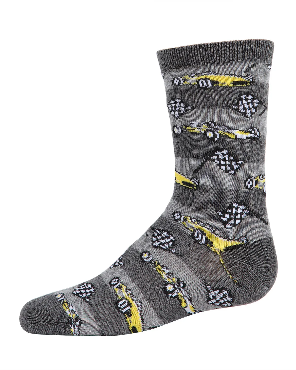 Boys' Race Car Rayon from Bamboo Crew Socks