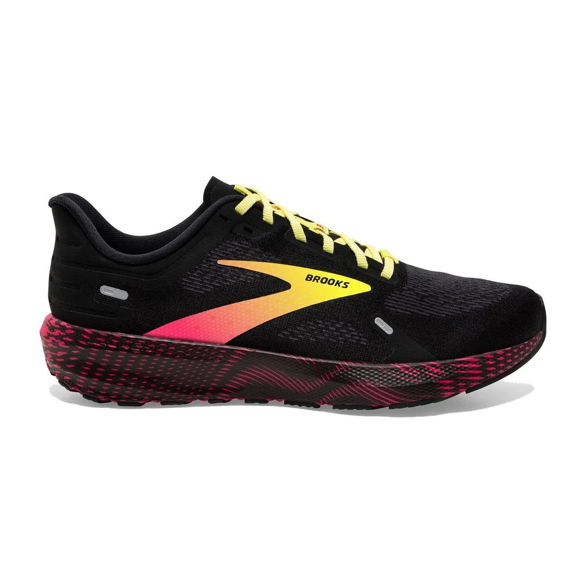 Brooks Launch GTS 9 (Men's) - Black/Pink/Yellow