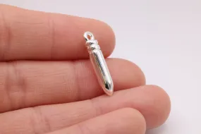 Bullet Charm, 925 Sterling Silver, 640