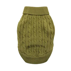 Cable Knit Sweater | Herb Green