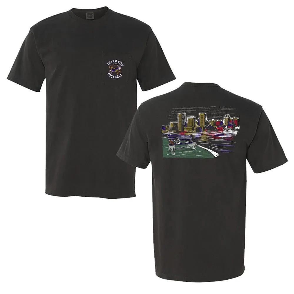 Charm City Football Pocket Tee