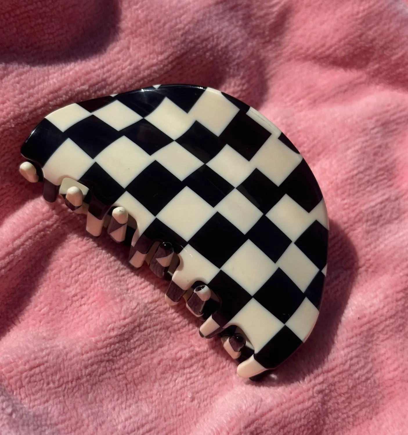 Checker Hair Clip