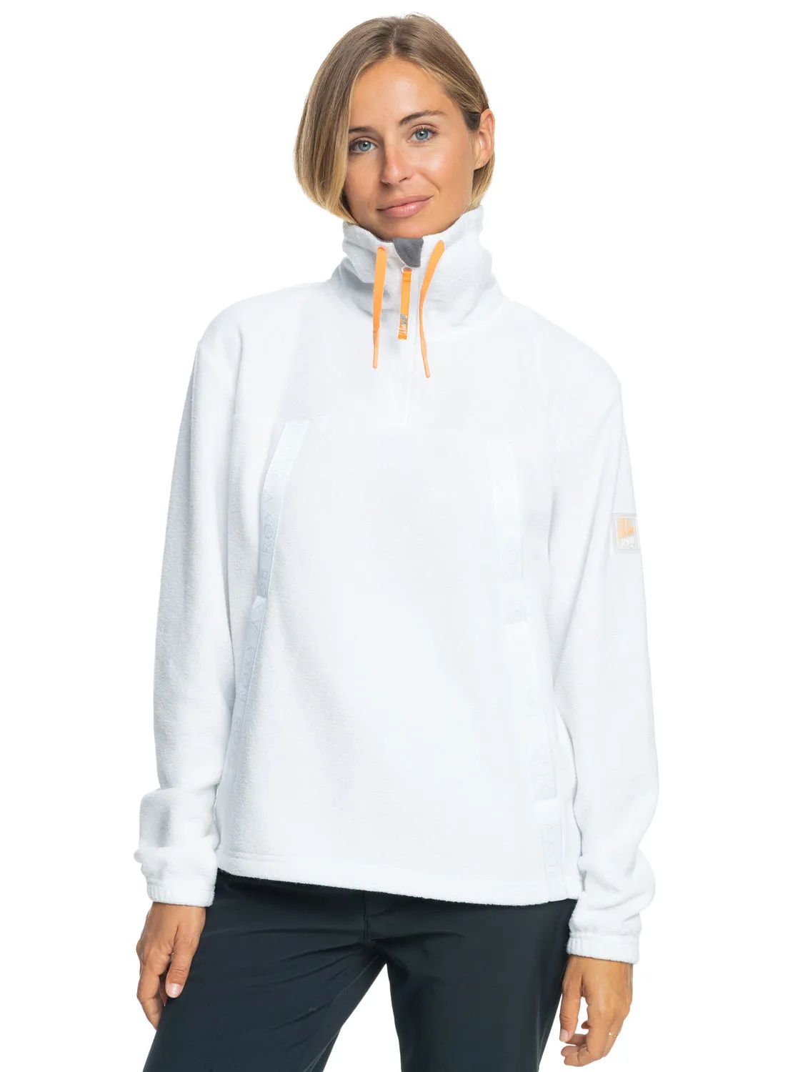 Chloe Kim Technical Half Zip Fleece - Bright White