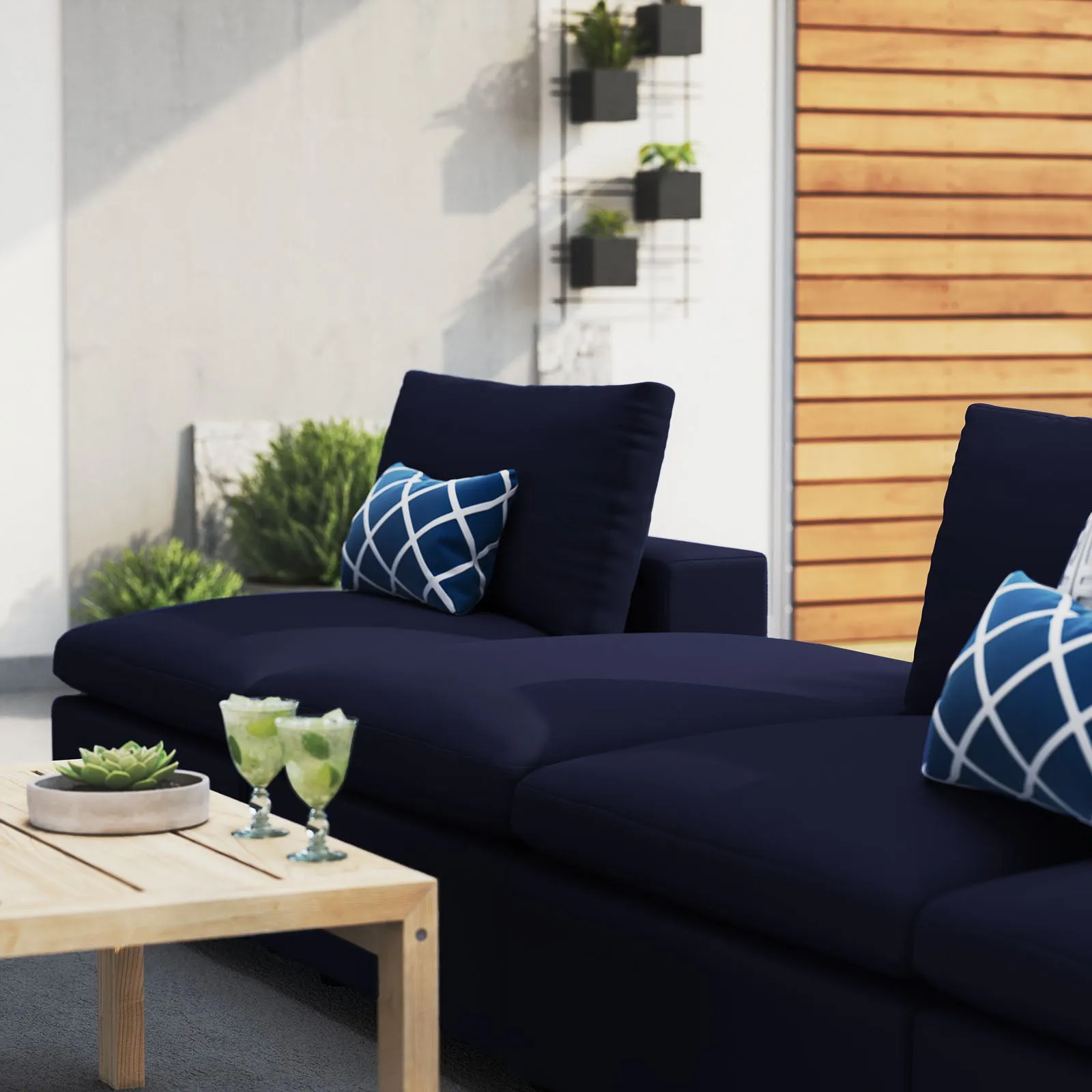 Commix 4-Piece Sunbrella® Outdoor Patio Sectional Sofa by Modway