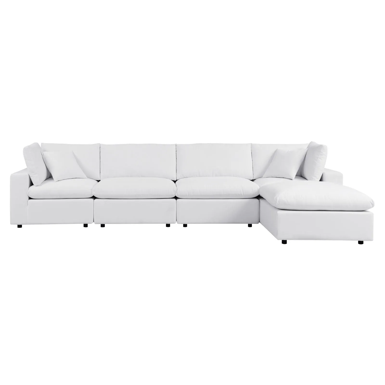 Commix 5-Piece Sunbrella® Outdoor Patio Sectional Sofa by Modway