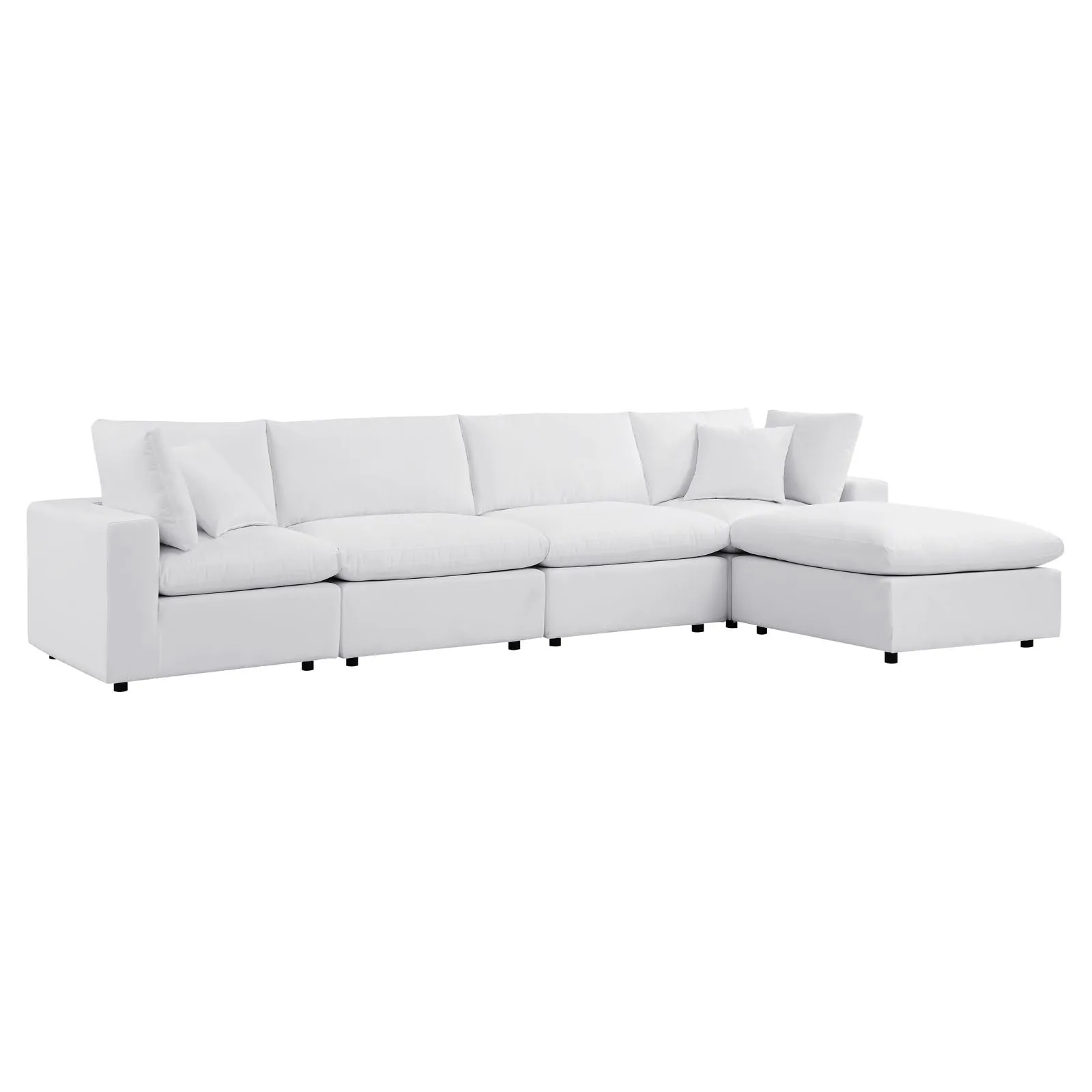 Commix 5-Piece Sunbrella® Outdoor Patio Sectional Sofa by Modway